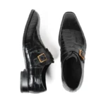 UNITYPUREMAX™ Crocodile Leather Handmade Men Dress Shoes – Genuine Leather Casual Business Shoes 6