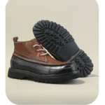 UNITYPUREMAX™ Genuine Leather High-Top Work Boots – Chunky Anti-Slip Sole Rugged Casual Boots for Men 6