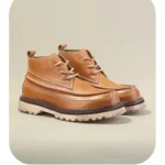 UNITYPUREMAX™ Genuine Leather High-Top Work Boots – Chunky Anti-Slip Sole Rugged Casual Boots for Men 3