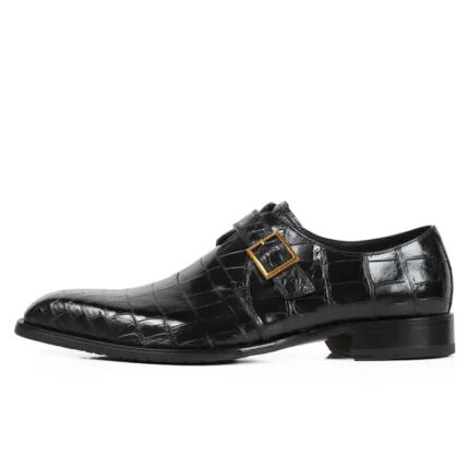 UNITYPUREMAX™ Crocodile Leather Handmade Men Dress Shoes – Genuine Leather Casual Business Shoes 2