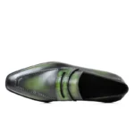 UNITYPUREMAX™ Crocodile Genuine Leather Loafers for Men – Hand-Stitched Luxury Slip-On Dress Shoes