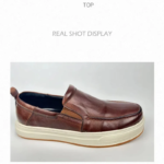 UNITYPUREMAX™ Casual Leather Slip-On Shoes – Thick Sole White Board Loafers for Men 4