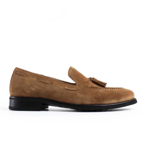 UNITYPUREMAX™ Handmade Leather Loafers – Striped Slip-On Party Shoes