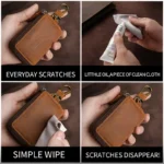 Men's & Women's Crazy Horse Leather Car Key Pouch Wallet | Double Zipper Keychain Organiser | UNITYPUREMAX™ 5