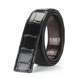 UNITYPUREMAX™ Authentic Double-Sided Crocodile Belly Skin Designer Belt for Men 1