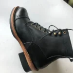UNITYPUREMAX™ Handmade Goodyear Welted Women's Motorcycle Boots - Italian Cowhide Custom Sizing 14
