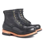 Men's Handmade Goodyear Welt Paratrooper Work Boots | Brogue Cap Toe Genuine Leather | UNITYPUREMAX™ 4