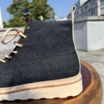 UNITYPUREMAX™ Super Quality Handmade Goodyear Welted Boots - Italian Veg-Tanned Leather Raw Denim 3