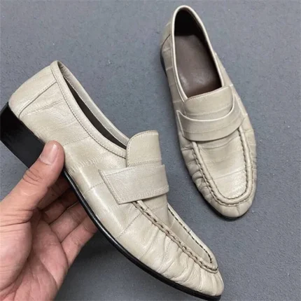 UNITYPUREMAX™ French Retro Eel Leather Hand-Sewn Women's Loafers 2