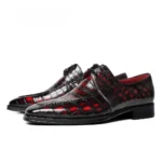 UNITYPUREMAX™ Crocodile Leather Men's Derby Shoes 8