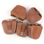 Genuine Crazy Horse Leather Slingshot Ammo Pouch | Brass Snap Belt Pouch for Hunters | UNITYPUREMAX™ 5