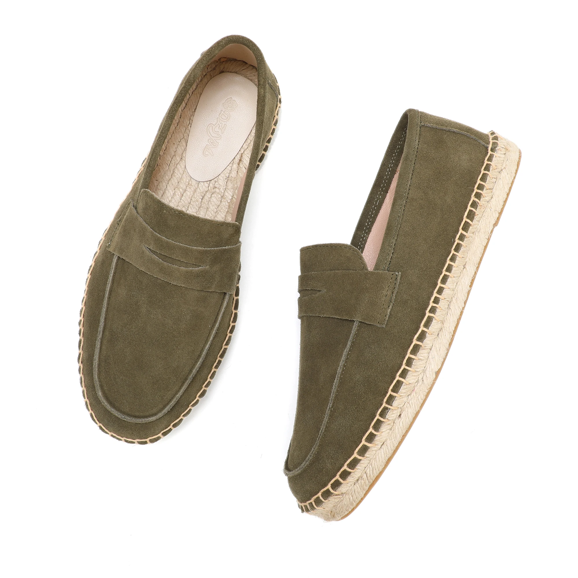 UNITYPUREMAX™ Cow Suede Jute Espadrilles – Slip-On Breathable Casual Loafers 12