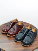UNITYPUREMAX™ Handmade Goodyear Welt Men's Derby Shoes - Business Casual Workwear Leather 3
