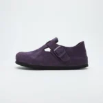 Women's Cow Suede T-Bar Buckle Mules | Cork Footbed Arch Support Clogs | UNITYPUREMAX™ 4