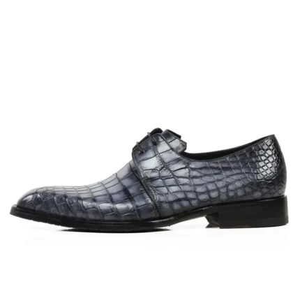 UNITYPUREMAX™ Genuine Crocodile Leather Men's Derby Dress Shoes - Waterproof