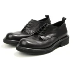 Men's Handmade Genuine Leather Derby Shoes | Retro Burnished Formal Casual | UNITYPUREMAX™ 4