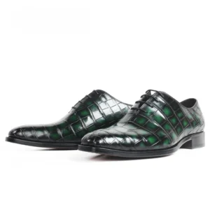 UNITYPUREMAX™ Genuine Crocodile Leather Men's Oxford Dress Shoes - Durable, Comfortable, Breathable & Stylish 6