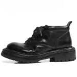 Men's & Women's Handmade Genuine Horse Hip Leather Ankle Boots | Italian Water-Dyed Retro Tooling | UNITYPUREMAX™ 3