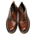 Men's Handmade Genuine Leather Derby Shoes | Retro Burnished Formal Casual | UNITYPUREMAX™ 3