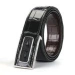 UNITYPUREMAX™ Authentic Double-Sided Crocodile Belly Skin Designer Belt for Men 3