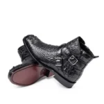 UNITYPUREMAX™ Genuine Crocodile Leather Men's Winter Boots - British Style Mid-Calf