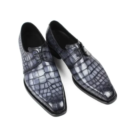 UNITYPUREMAX™ Genuine Crocodile Leather Men's Derby Dress Shoes - Waterproof