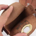 Genuine Crazy Horse Leather Slingshot Ammo Pouch | Brass Snap Belt Pouch for Hunters | UNITYPUREMAX™ 6
