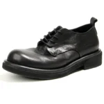 Men's Handmade Genuine Leather Derby Shoes | Retro Burnished Formal Casual | UNITYPUREMAX™ 2