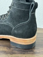 UNITYPUREMAX™ Mens Real Cow Suede Leather Work Safety Ankle Boots - Vintage Motorcycle Biker Riding Boots Round Toe Lace Up Size 47 5