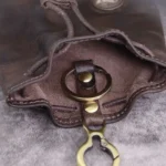 Retro Genuine Cowhide Leather Drawstring Coin Purse | Key & Card Organiser | UNITYPUREMAX™ 5