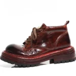 Men's & Women's Handmade Genuine Horse Hip Leather Ankle Boots | Italian Water-Dyed Retro Tooling | UNITYPUREMAX™ 1