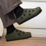 Men's & Women's Cow Suede Star Appliqué Clogs | Cork Footbed Anti-Slip Mules | UNITYPUREMAX™ 2
