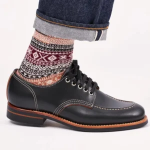 UNITYPUREMAX™ Sports Marking Line Hand-Sewn Goodyear Derby Shoes For Men - Black 1