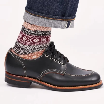 UNITYPUREMAX™ Sports Marking Line Hand-Sewn Goodyear Derby Shoes For Men - Black 1