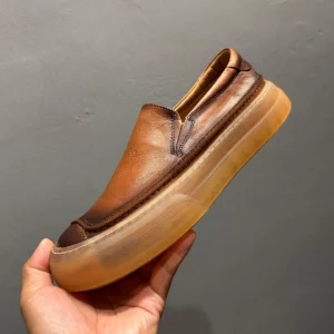 UNITYPUREMAX™ Top-Grain Leather Men's Chunky Sole Loafers with Height Increase 1