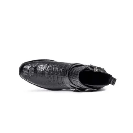 UNITYPUREMAX™ Genuine Crocodile Leather Men's Winter Boots - British Style Mid-Calf