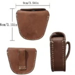 Hand-Sewn Crazy Horse Leather Belt Pouch | Coin Change Storage Box | UNITYPUREMAX™ 5