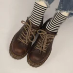 UNITYPUREMAX™ British Style Vintage Genuine Leather Thick-Sole Work Shoes - Unisex