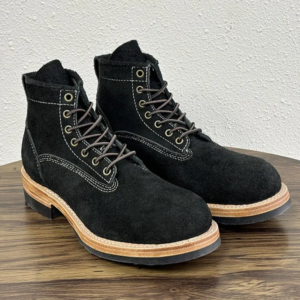UNITYPUREMAX™ Mens Real Cow Suede Leather Work Safety Ankle Boots - Vintage Motorcycle Biker Riding Boots Round Toe Lace Up Size 47