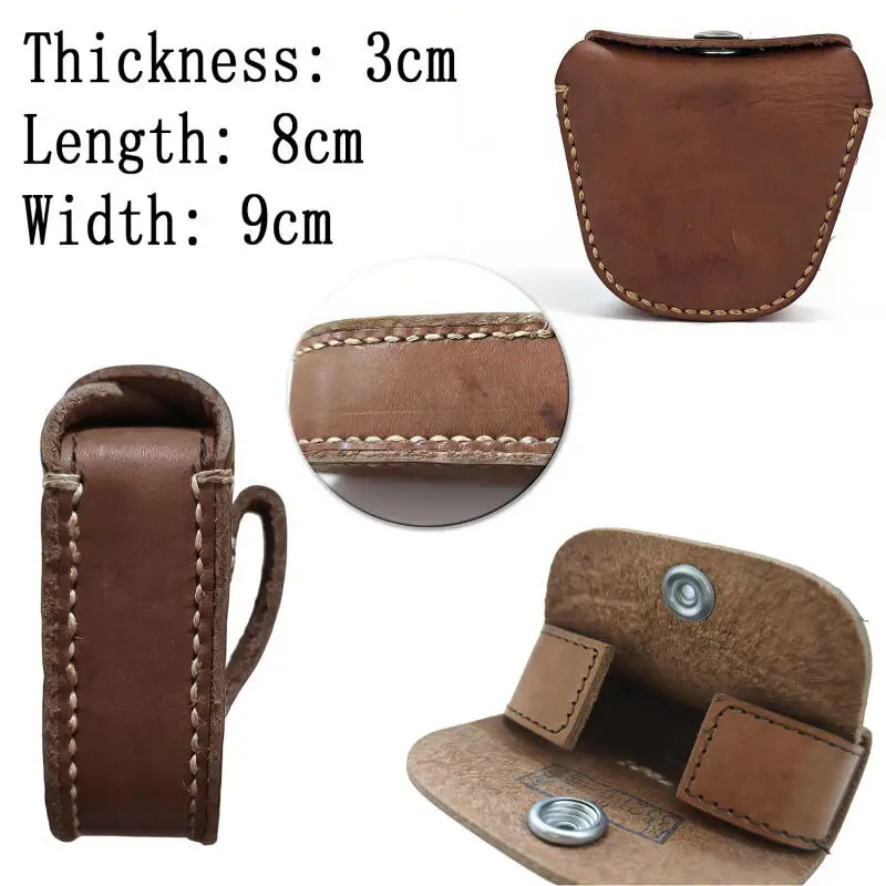 Hand-Sewn Crazy Horse Leather Belt Pouch | Coin Change Storage Box | UNITYPUREMAX™ 1 Hand-Sewn Crazy Horse Leather Belt Pouch | Coin Change Storage Box | UNITYPUREMAX™ 1