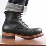 Men's Handmade Goodyear Welt Paratrooper Work Boots | Brogue Cap Toe Genuine Leather | UNITYPUREMAX™ 1