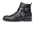 UNITYPUREMAX™ Genuine Crocodile Leather Men's Winter Boots - British Style Mid-Calf