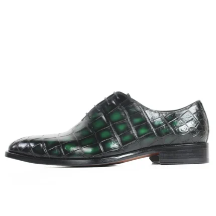 UNITYPUREMAX™ Genuine Crocodile Leather Men's Oxford Dress Shoes - Durable, Comfortable, Breathable & Stylish 1