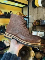 UNITYPUREMAX™ Handmade Men's Genuine Leather Motorcycle Ankle Boots 6