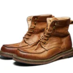 Men's Handmade Genuine Leather Moc-Toe Motorcycle Boots | British Retro High Top | UNITYPUREMAX™ 7