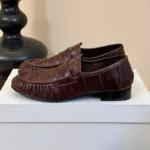 UNITYPUREMAX™ Genuine Leather Pleated Design Women's Loafers 2