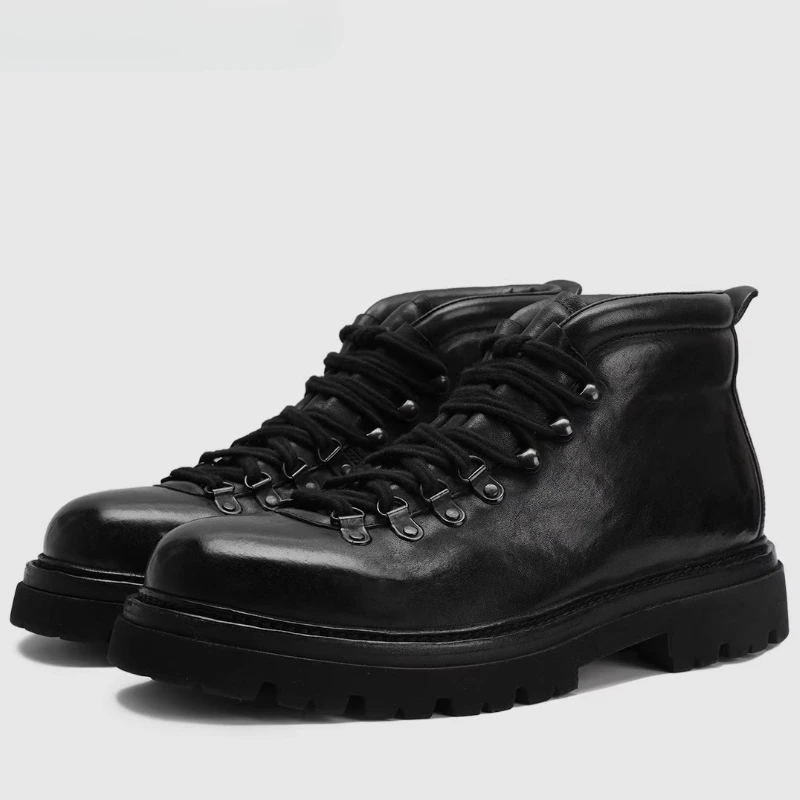 Men's Handmade 100% Genuine Horsehide Leather Alpine Boots | Italian Craftsmanship | UNITYPUREMAX™ 1 Men's Handmade 100% Genuine Horsehide Leather Alpine Boots | Italian Craftsmanship | UNITYPUREMAX™ 1