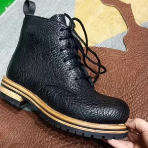 UNITYPUREMAX™ Handmade Men's Genuine Leather Motorcycle Ankle Boots 17