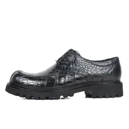Men's 100% Genuine Crocodile Skin Derby Shoes | Luxury Leather Dress Shoes | UNITYPUREMAX™ 1