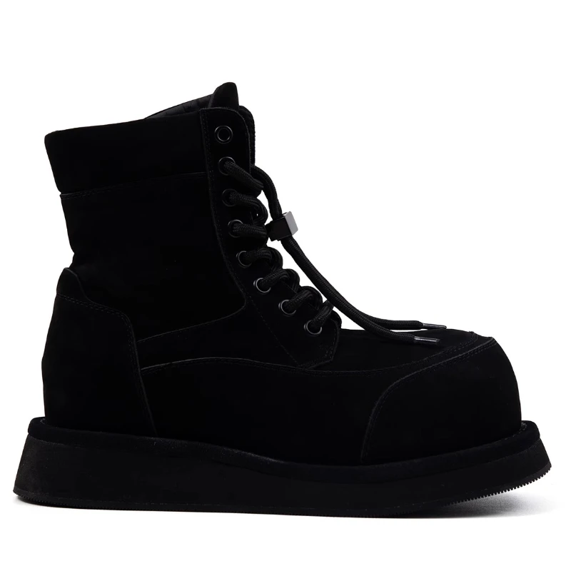 UNITYPUREMAX™ Red Cow Suede Men's Casual Shoes - Wide Version Height-Increasing Tooling Style 3